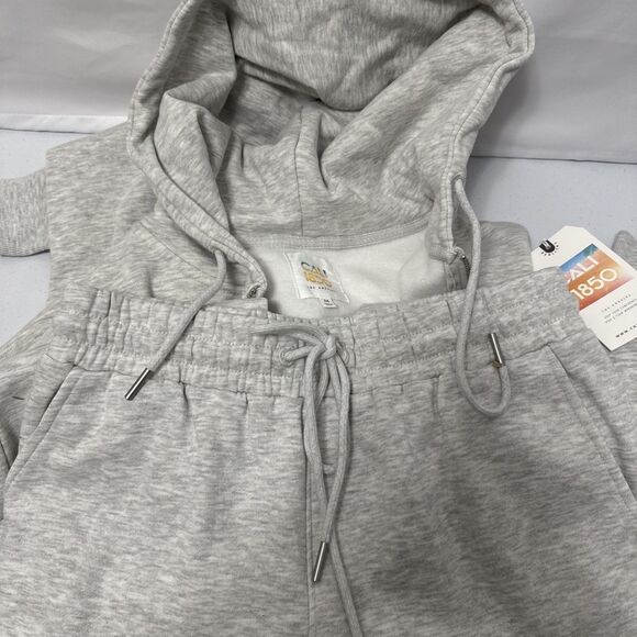 CALI 1850 Women’s Cropped Hoodie & Jogger Sweatsuit Set  Size M - Picture 11 of 16